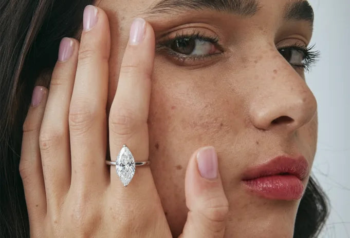 1 Carat Marquise Diamond Ring