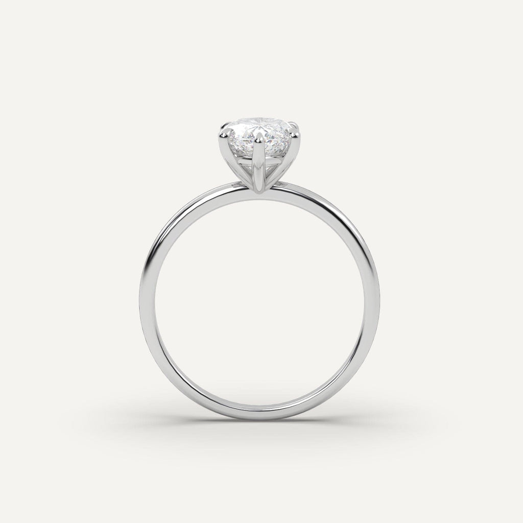 2 Carat Marquise Cut Engagement Ring In Platinum