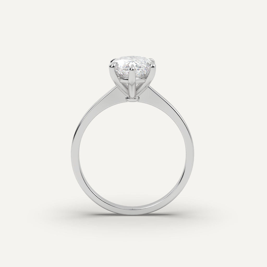 3 Carat Marquise Cut Engagement Ring In 14K White Gold