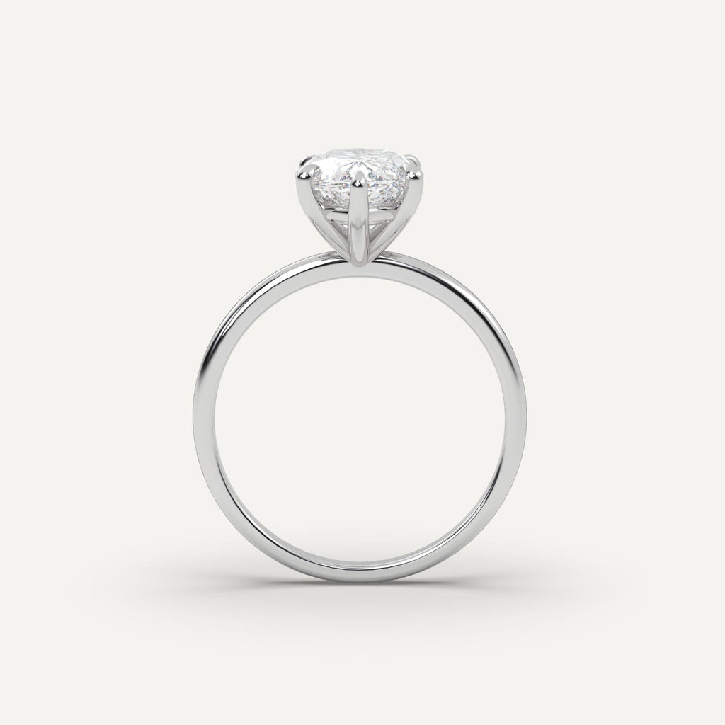 3 Carat Marquise Cut Engagement Ring In 14K White Gold