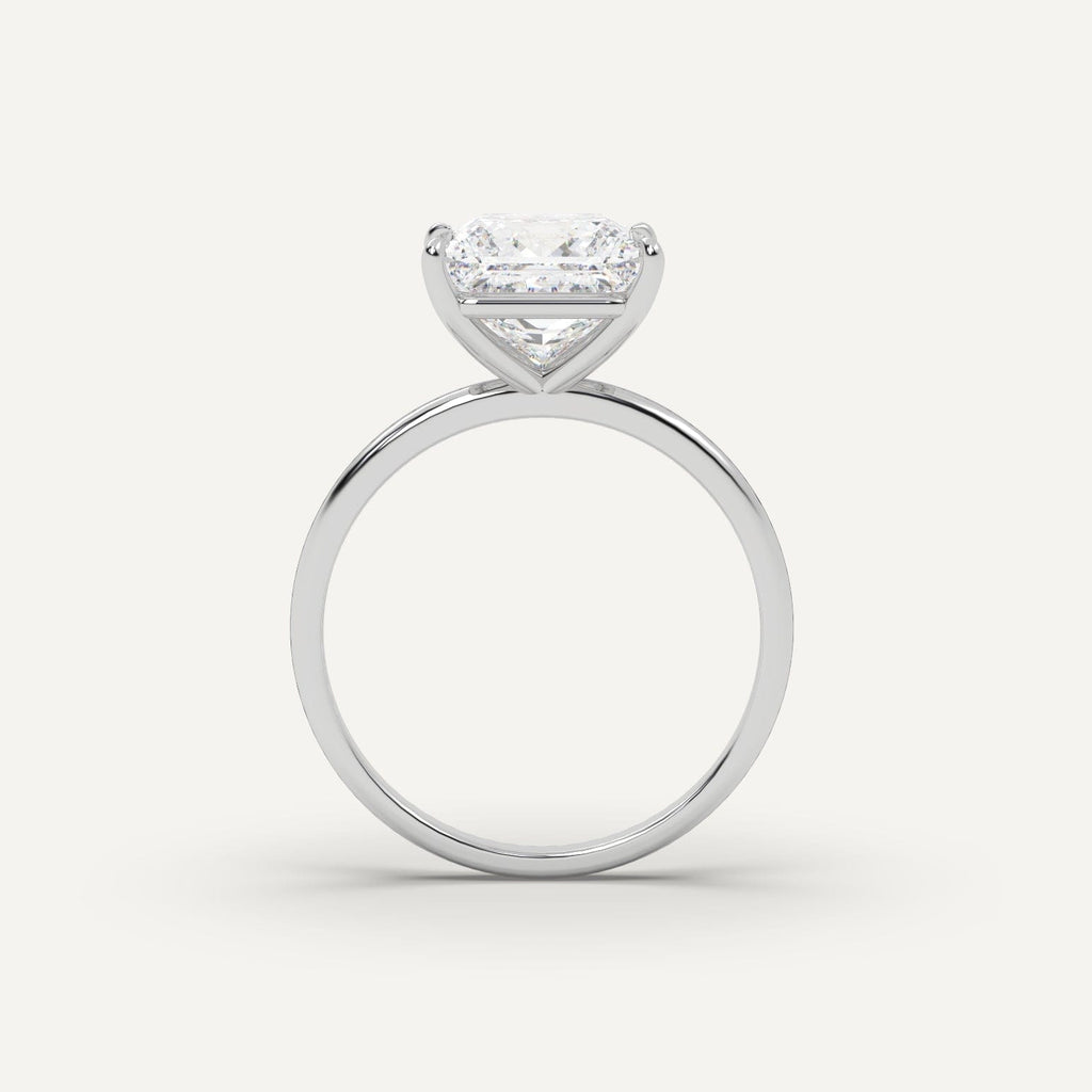 Princess Diamond Ring Semi-Mount 14K White Gold