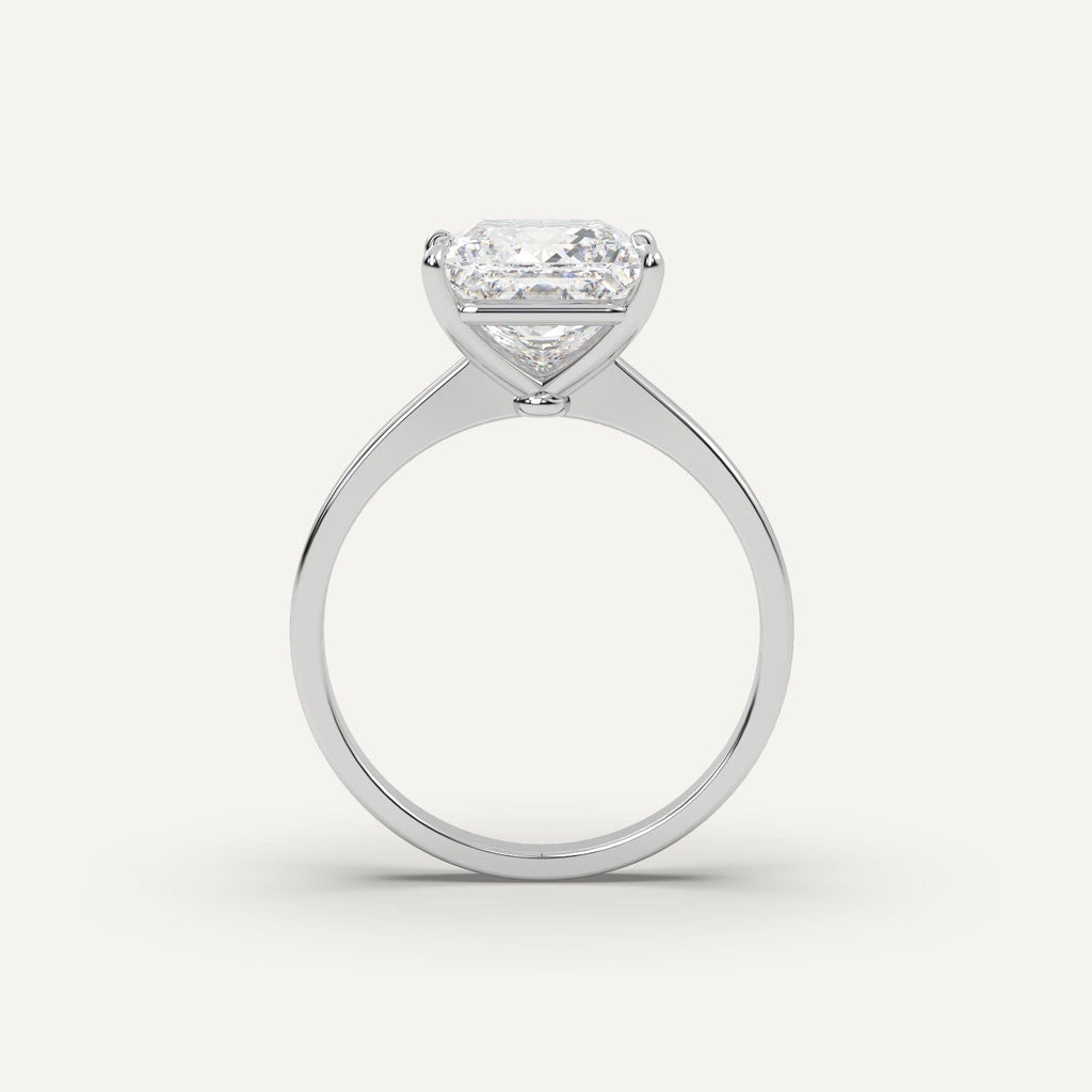 Princess Diamond Ring Semi-Mount 14K White Gold