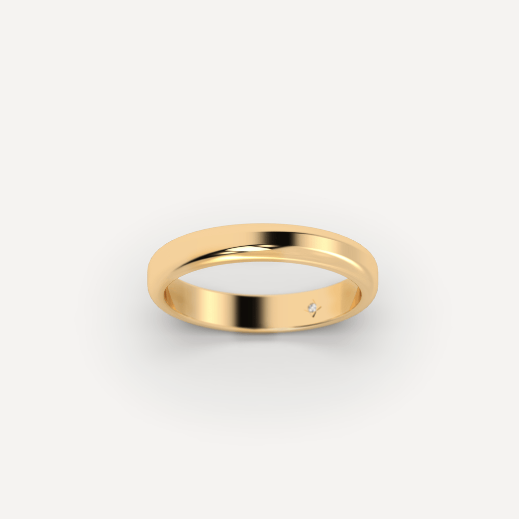 Classic Traditional Plain Gold Wedding Band For Men or Women