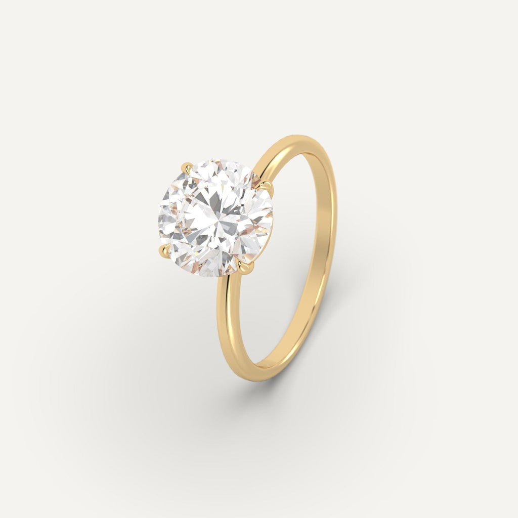 Engagement Ring Setting for Round Cut Diamonds